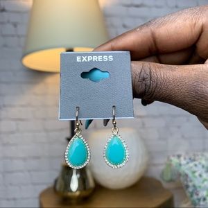 3 for $20| Express | Jewelry | Teal Halo Teardrop